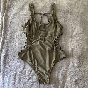 Olive One Piece Swimsuit